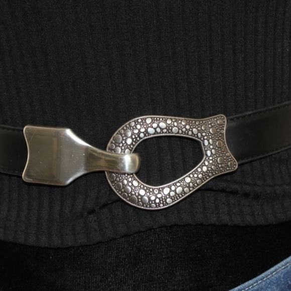 Leather Black Belt (Adjustable Straps) main image 5